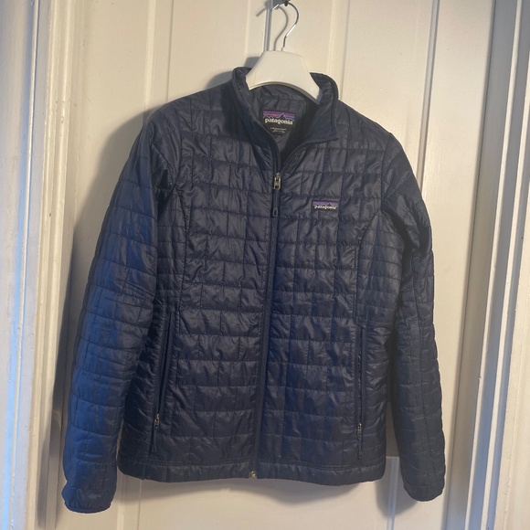 Patagonia Lightweight Nano Puff Jacket, Dark Blue Primaloft Size Large - Picture 9 of 9